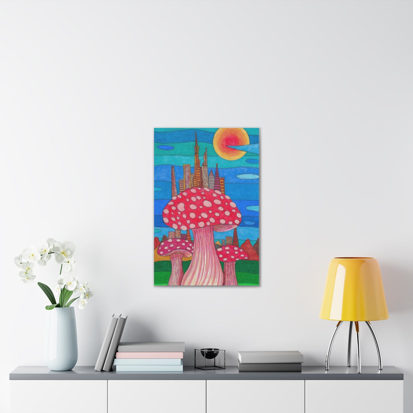 Mushopolis Wall Art, 0.75"