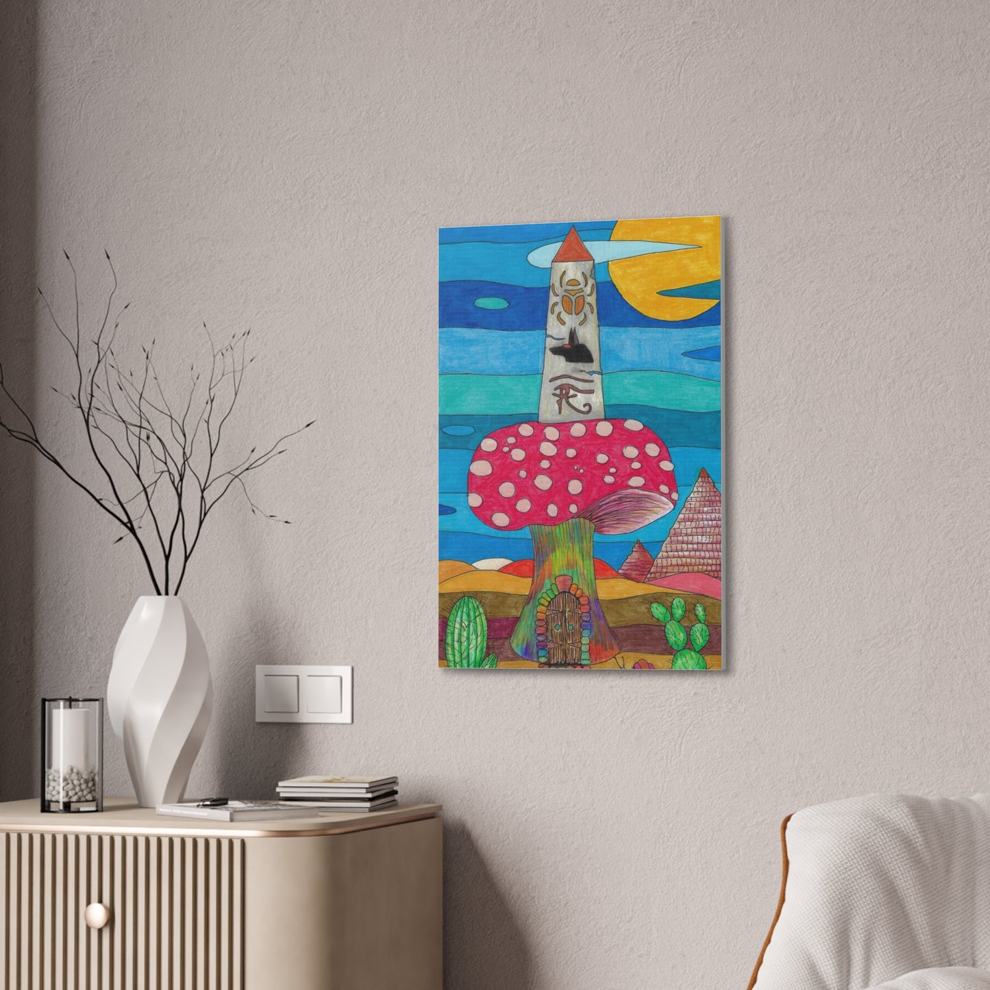 Ancient Pillar Wall Art, 0.75"