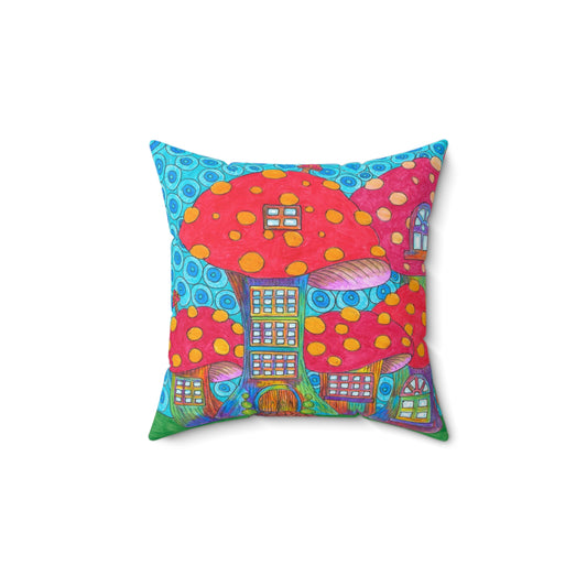 Toad School Square Pillow
