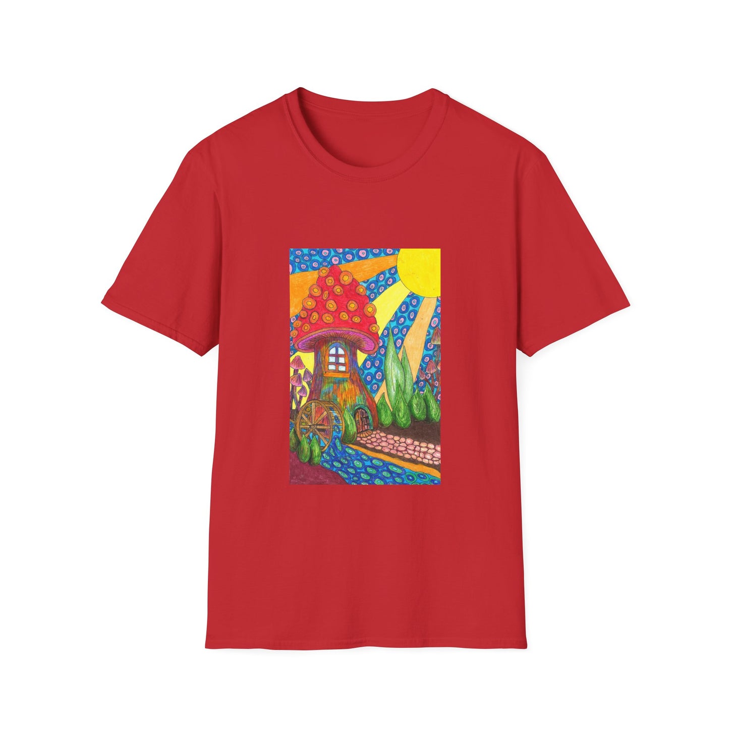 Water Wheel Unisex Softstyle T-Shirt