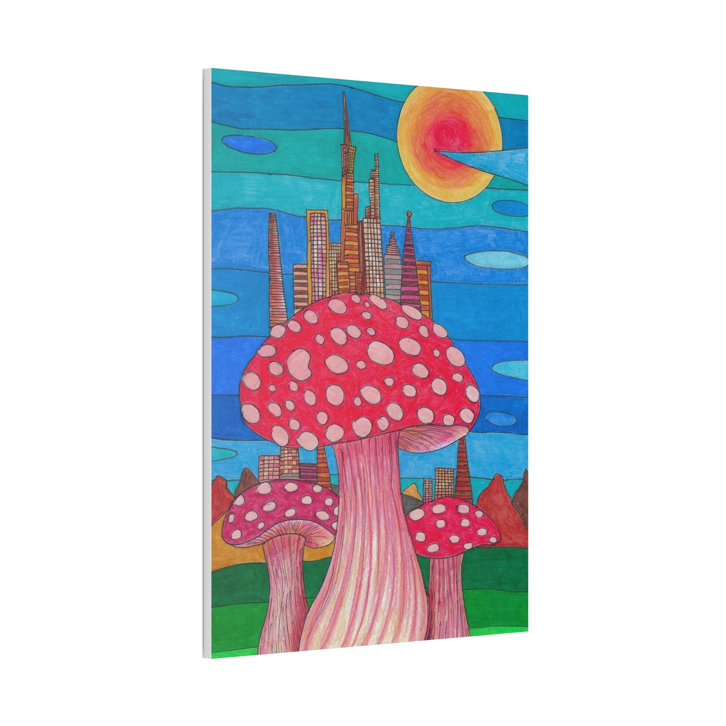 Mushopolis Wall Art, 0.75"