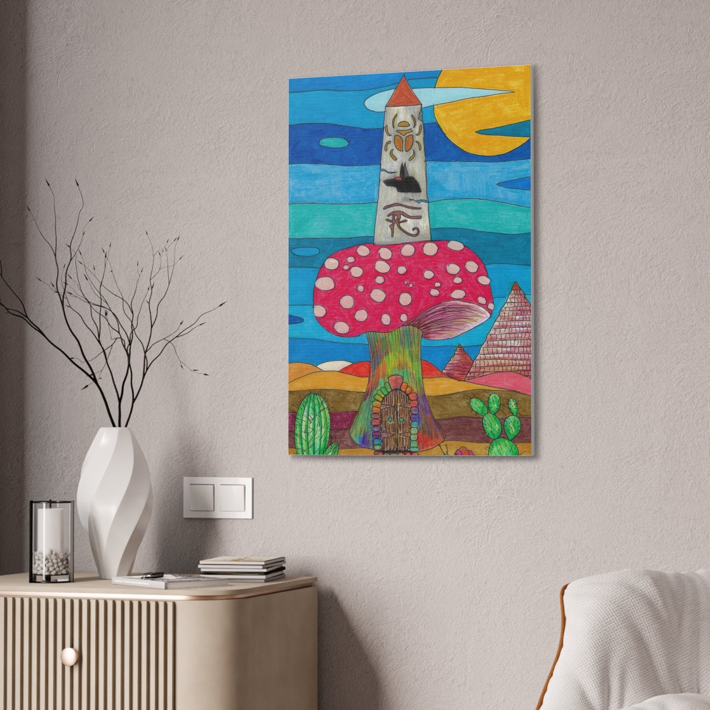 Ancient Pillar Wall Art, 0.75"