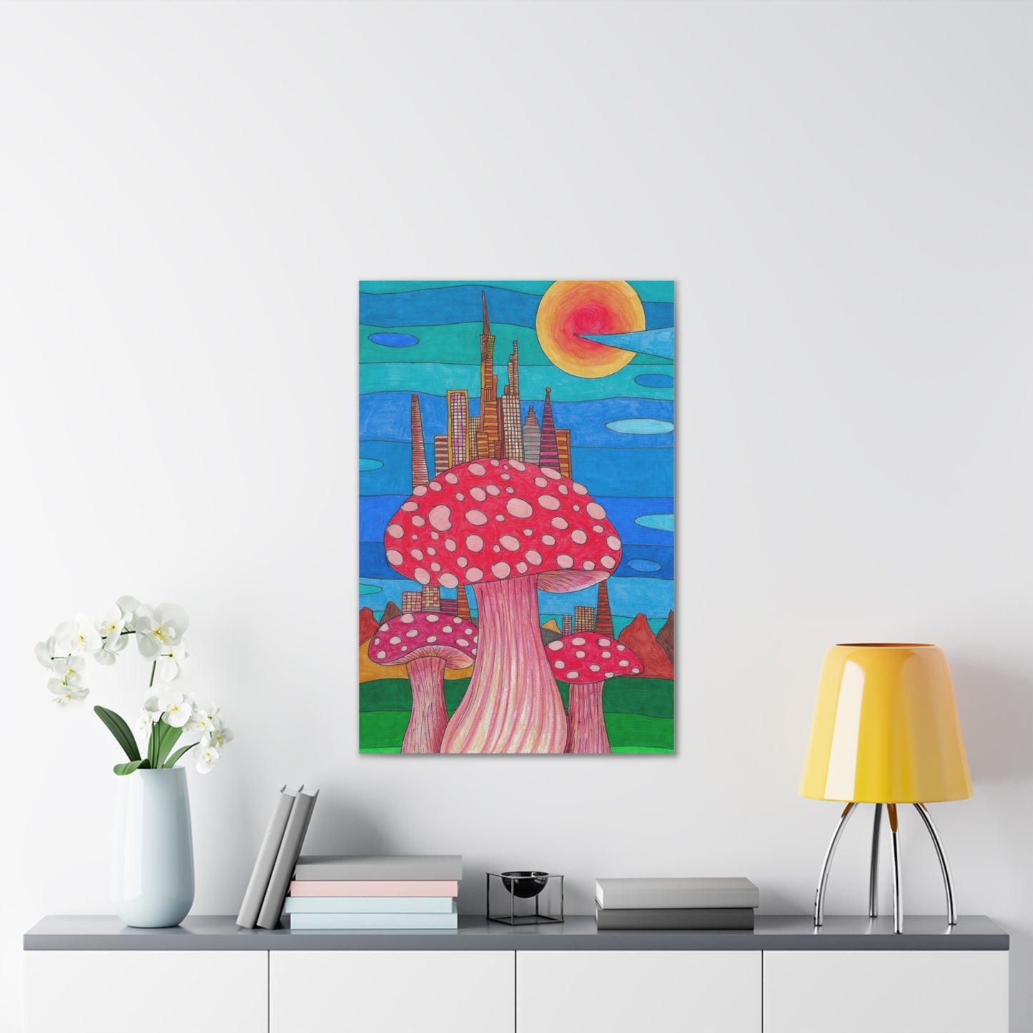 Mushopolis Wall Art, 0.75"
