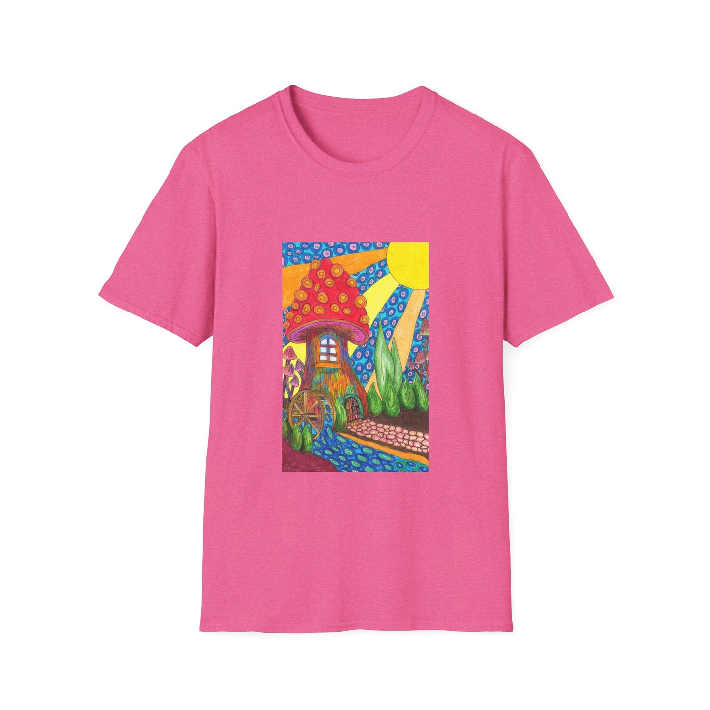 Water Wheel Unisex Softstyle T-Shirt