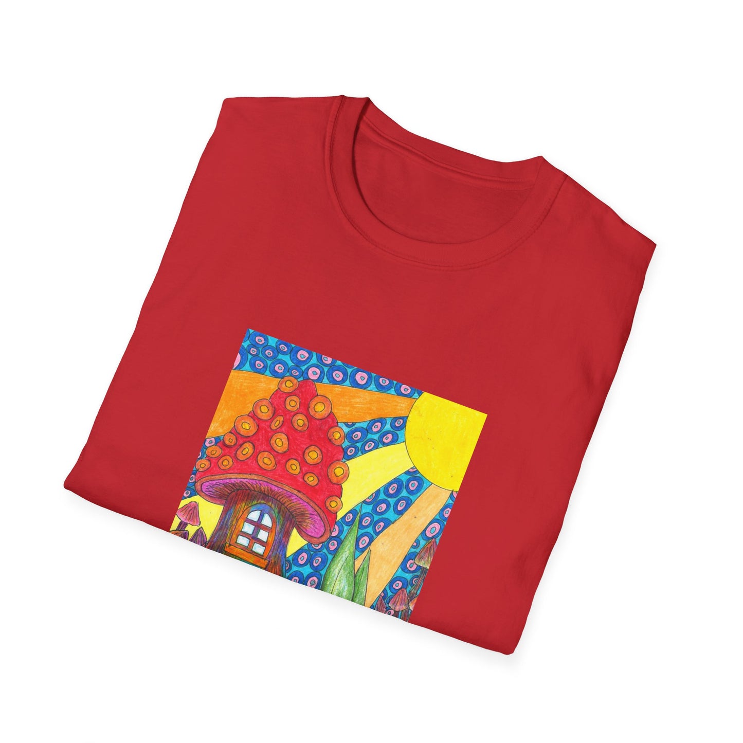 Water Wheel Unisex Softstyle T-Shirt