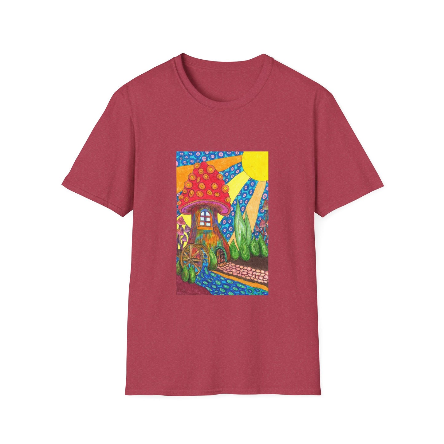 Water Wheel Unisex Softstyle T-Shirt