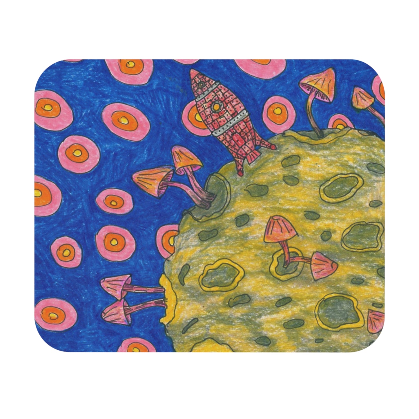 Rocket Mouse Pad (Rectangle)