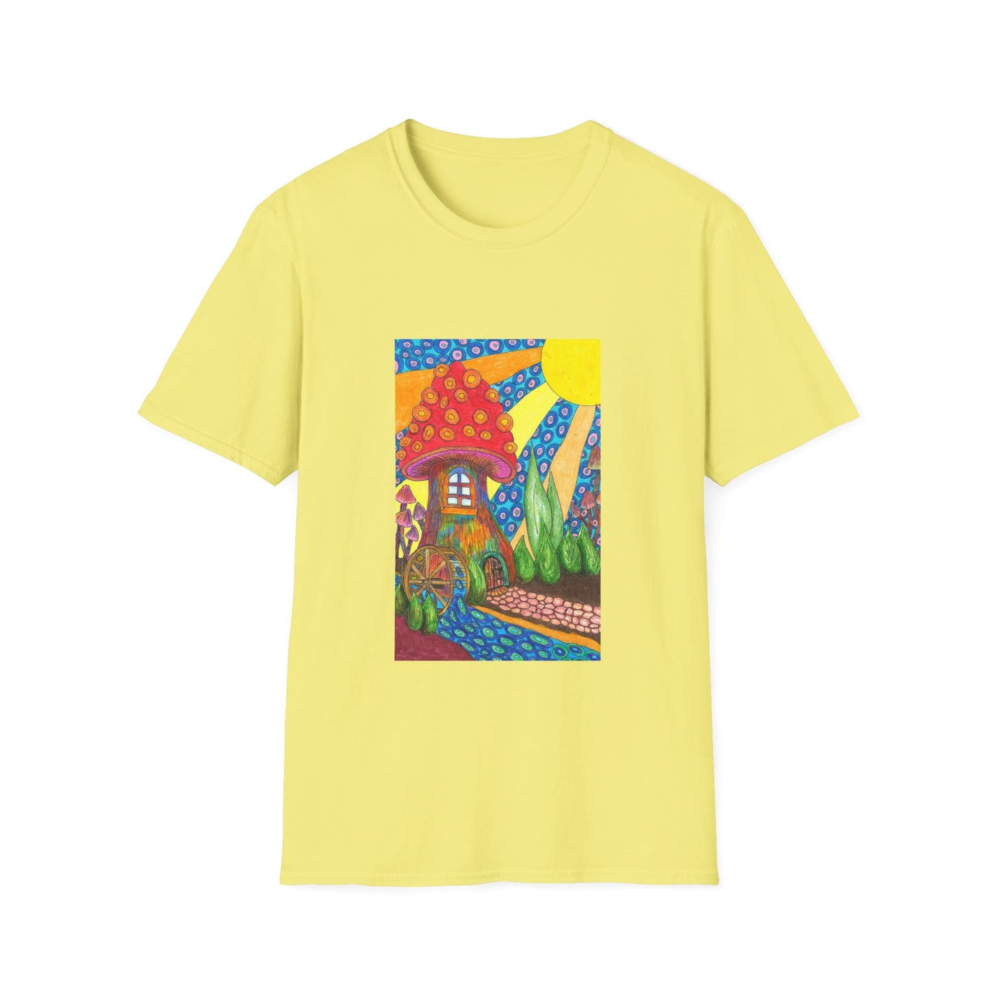 Water Wheel Unisex Softstyle T-Shirt
