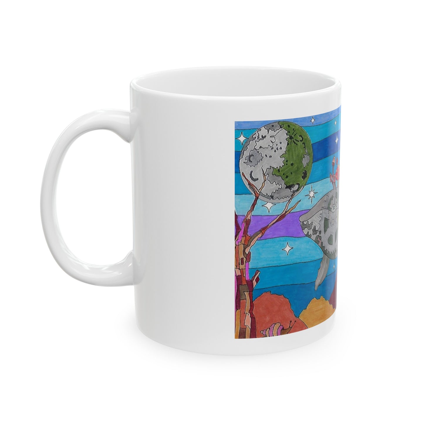 Whaleship Ceramic Mug, 11oz