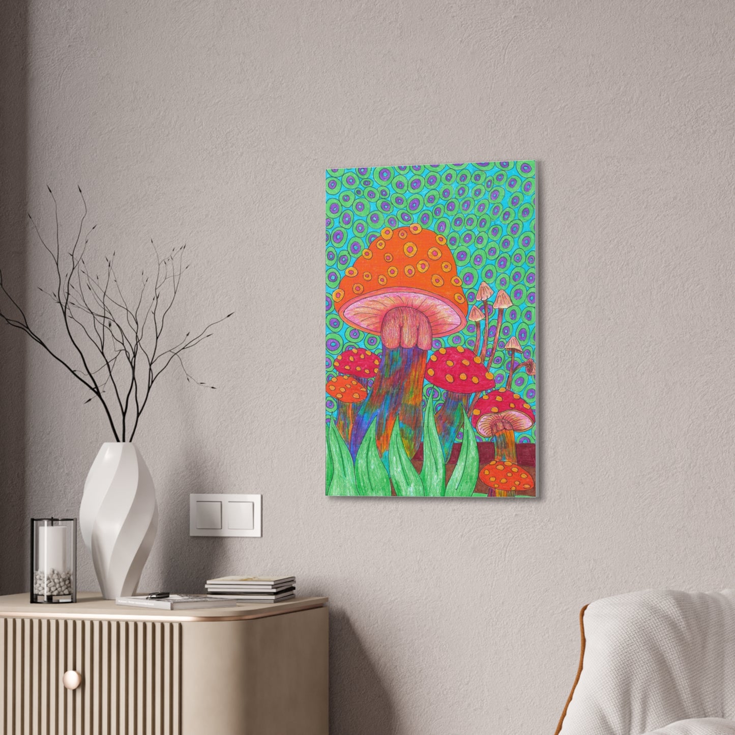 Bubbly Sky Wall Art, 0.75"