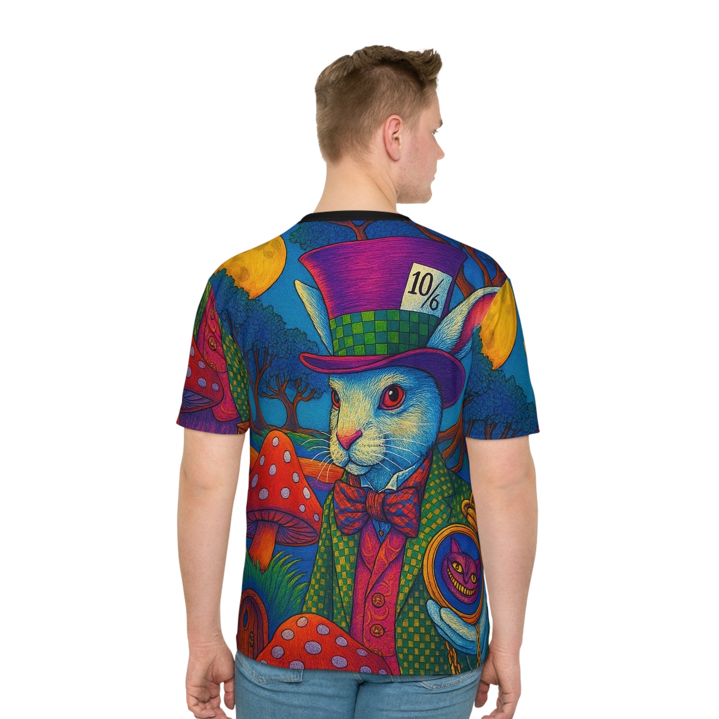 Psychedelic White Rabbit T-shirt