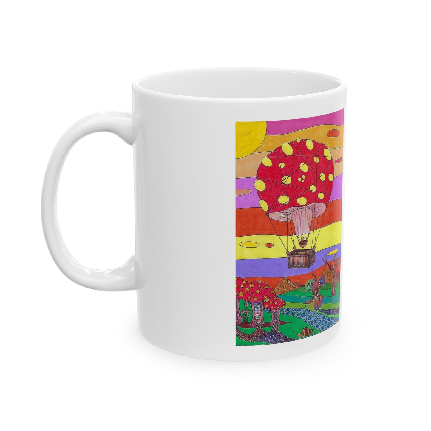 Balloon Ceramic Mug, 11oz