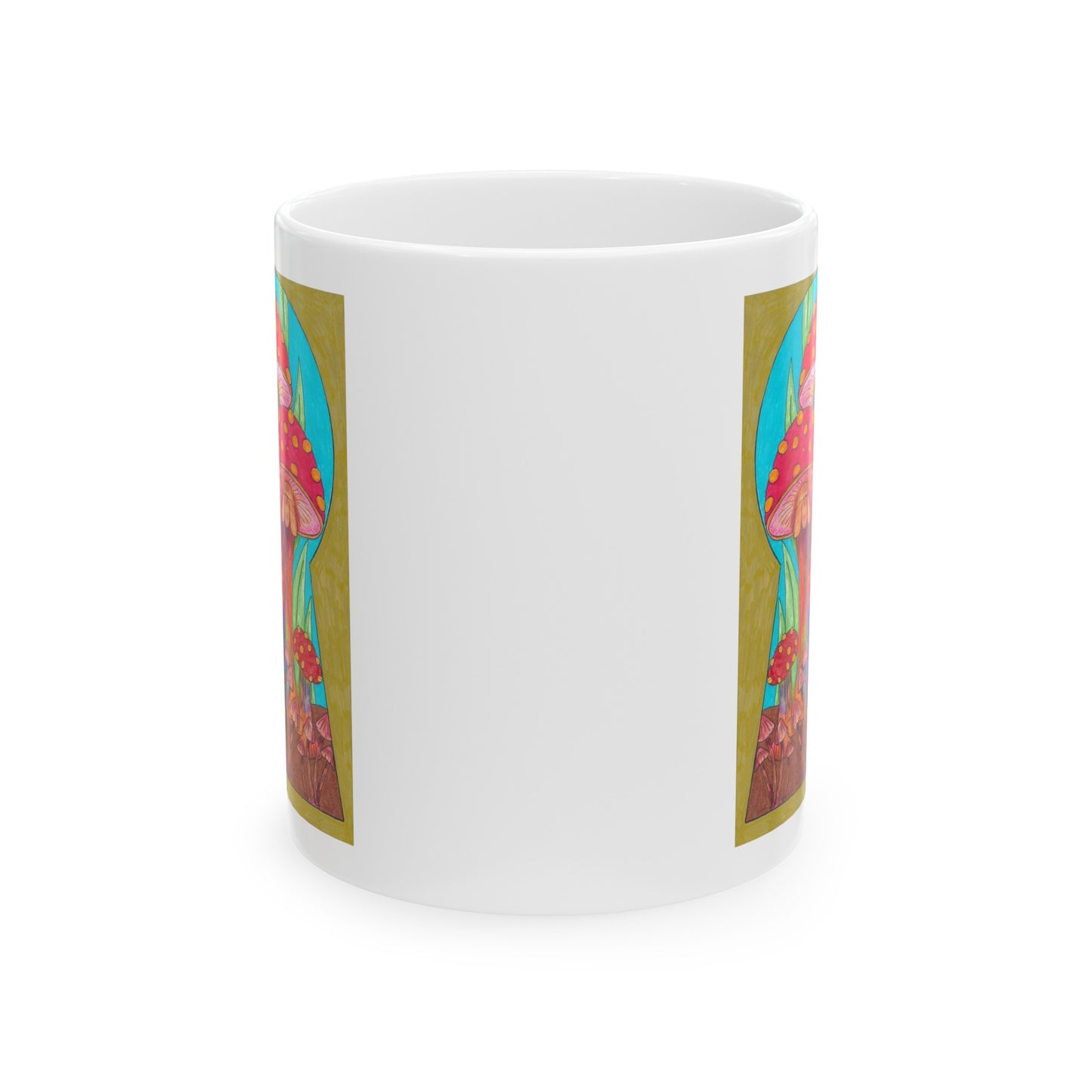 Keyhole Ceramic Mug, 11oz