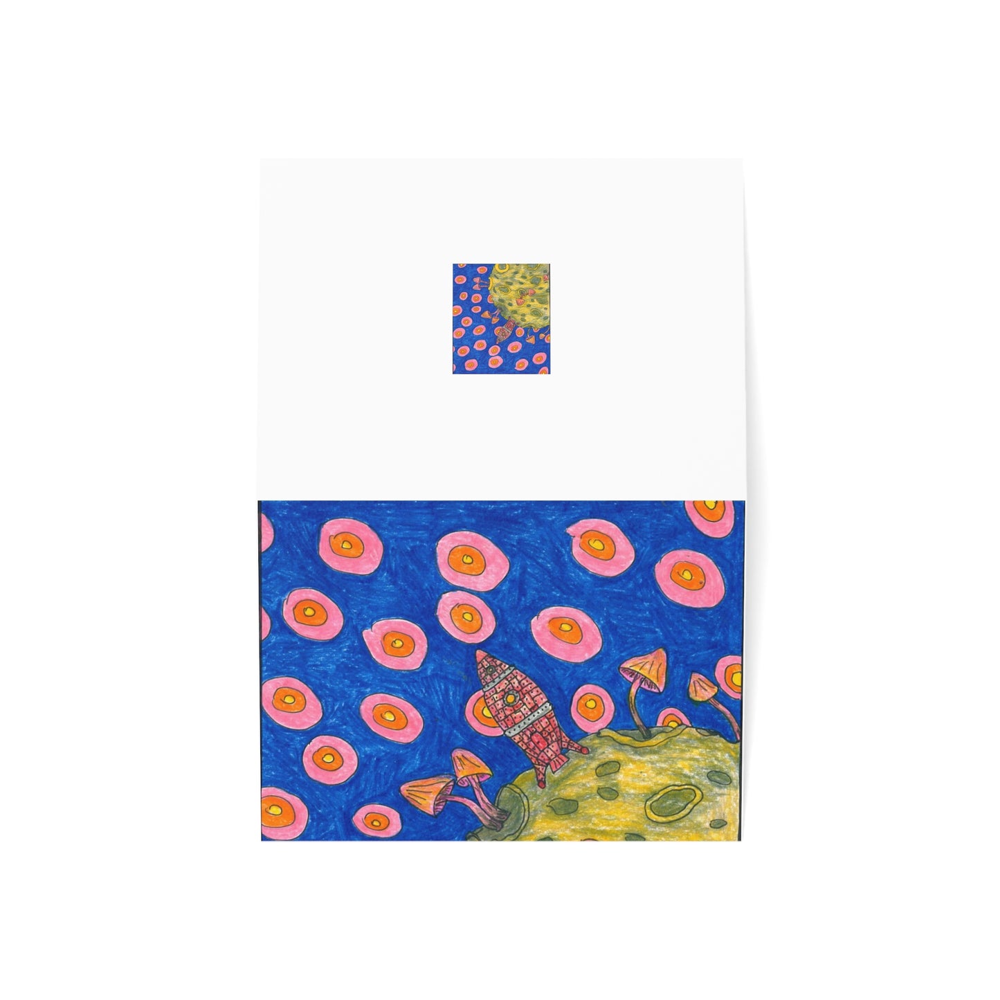 Rocket Greeting Cards (1, 10, 30, and 50pcs)