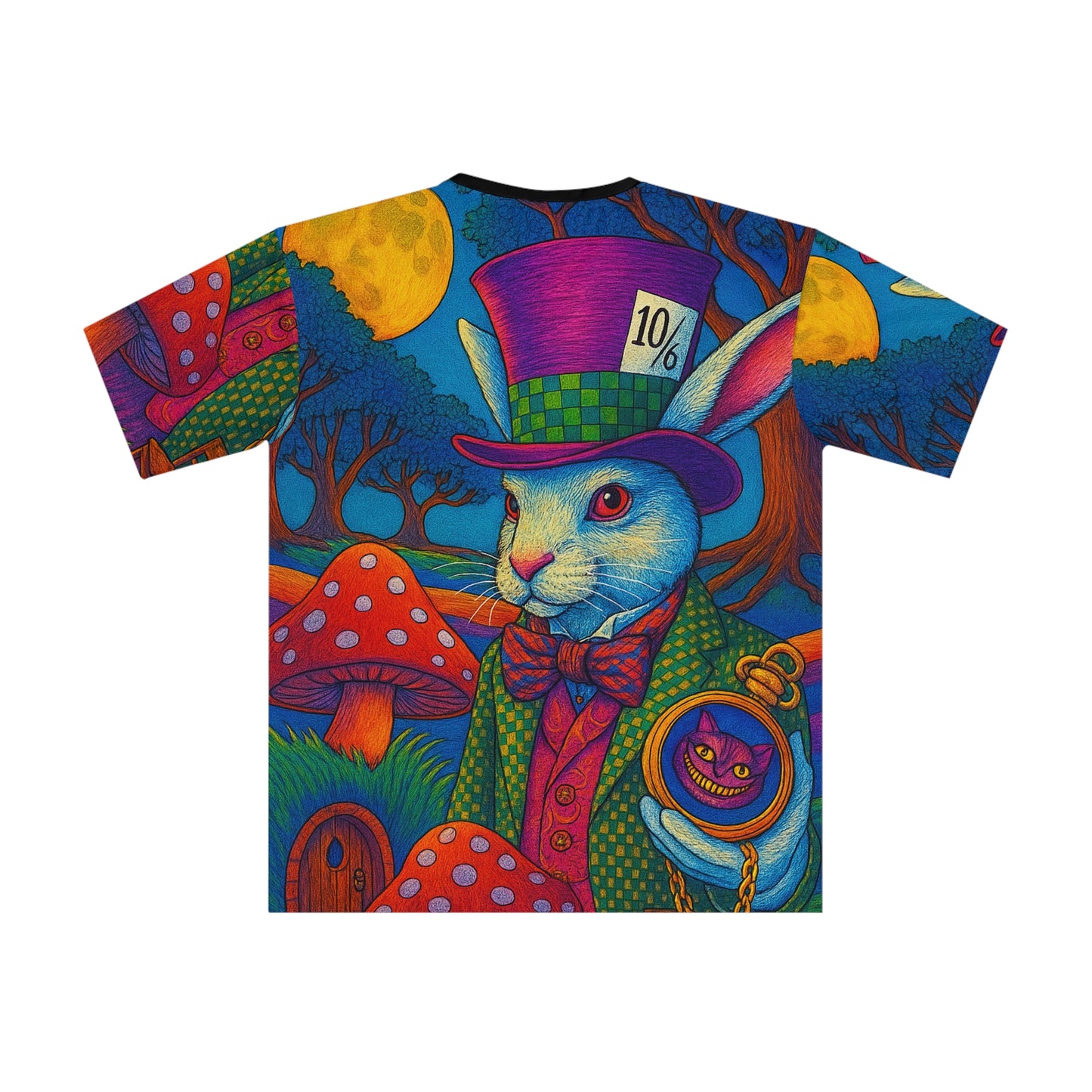 Psychedelic White Rabbit T-shirt