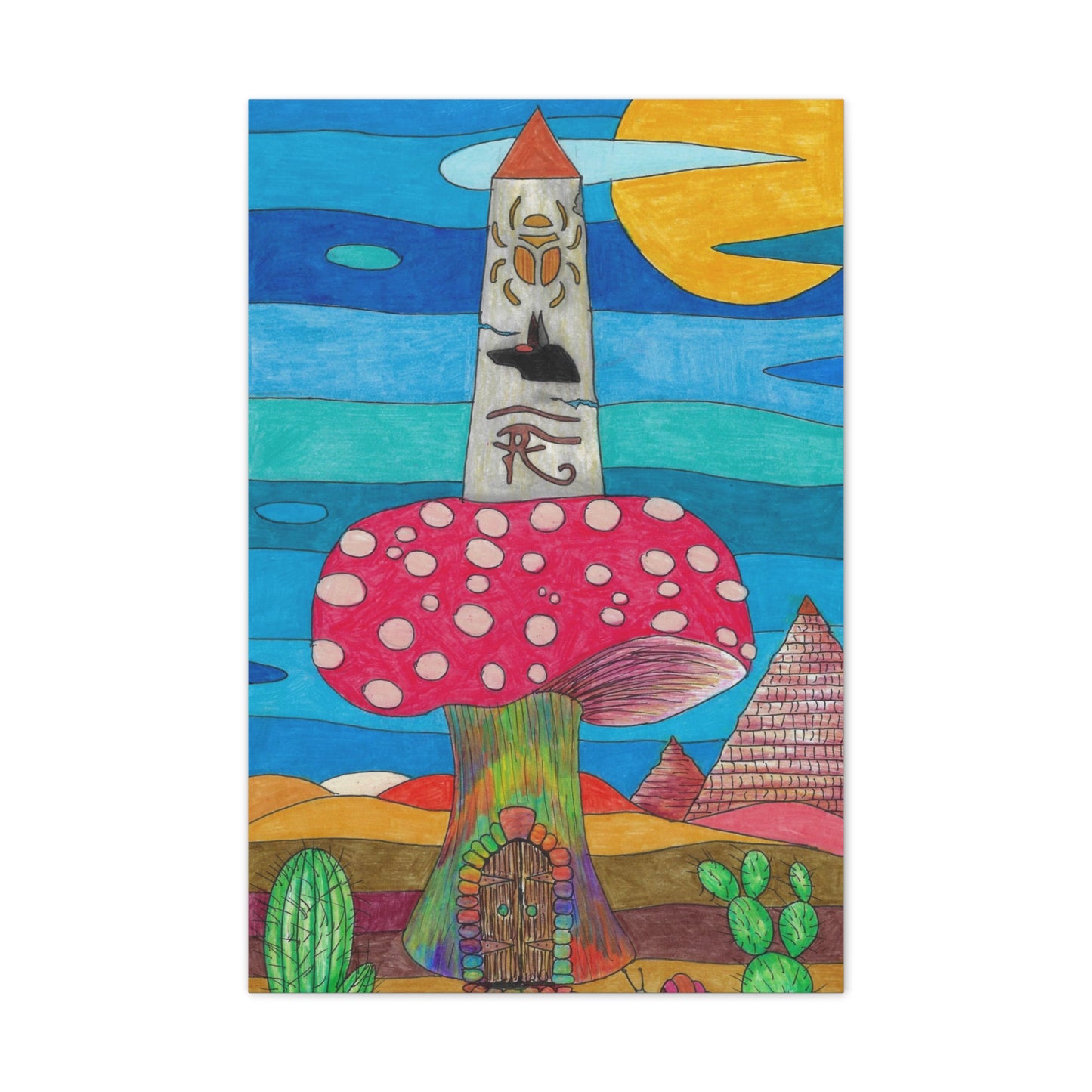 Ancient Pillar Wall Art, 0.75"