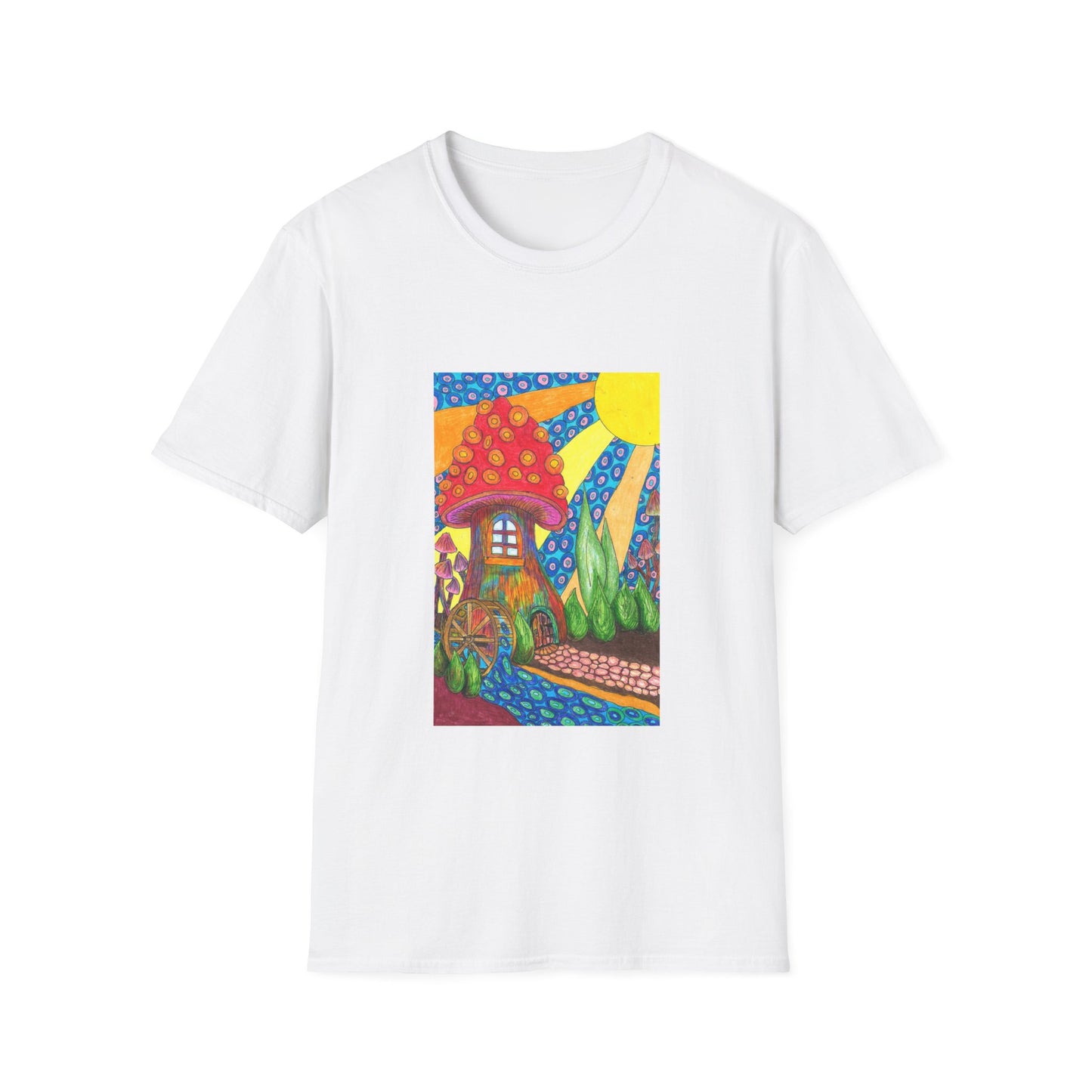 Water Wheel Unisex Softstyle T-Shirt
