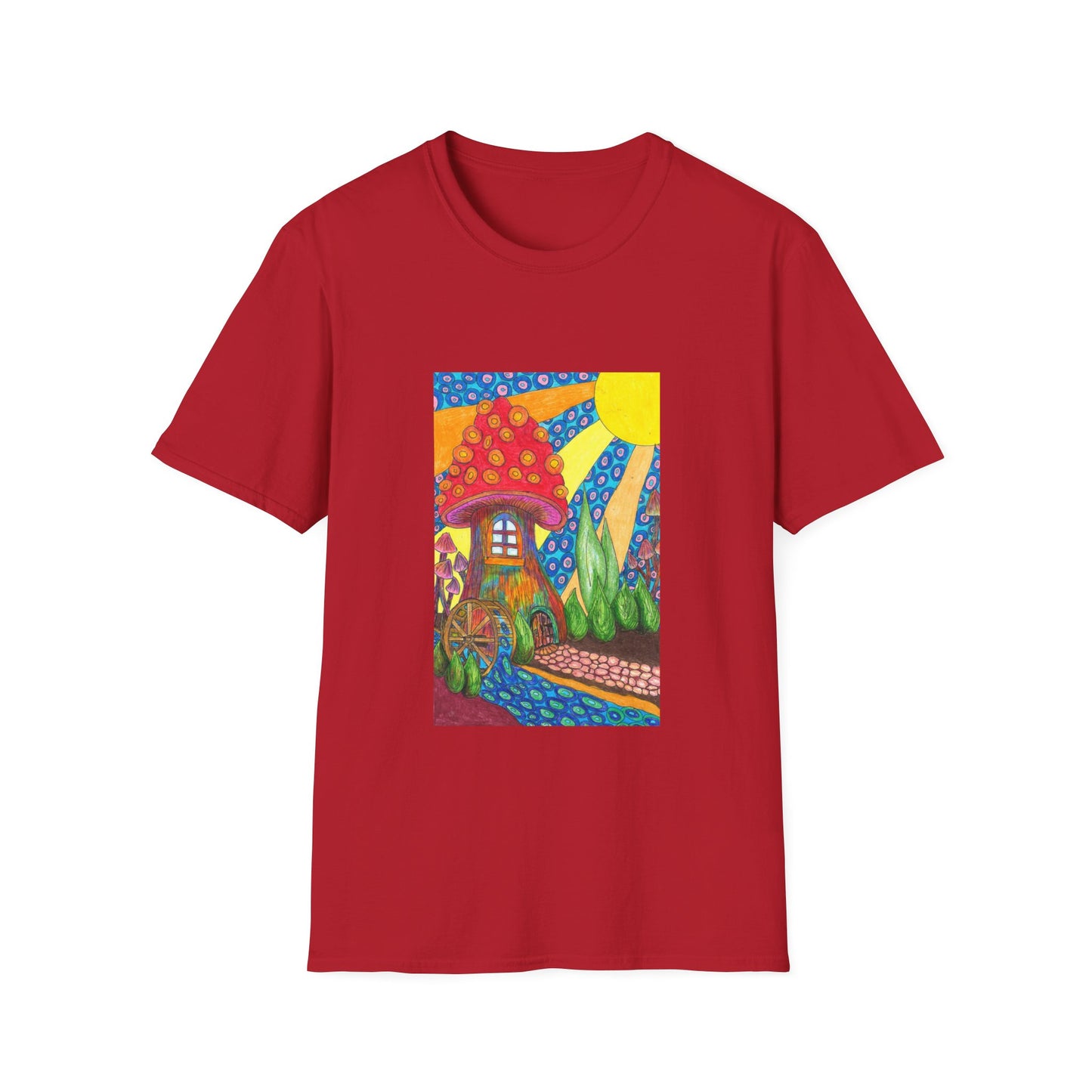 Water Wheel Unisex Softstyle T-Shirt