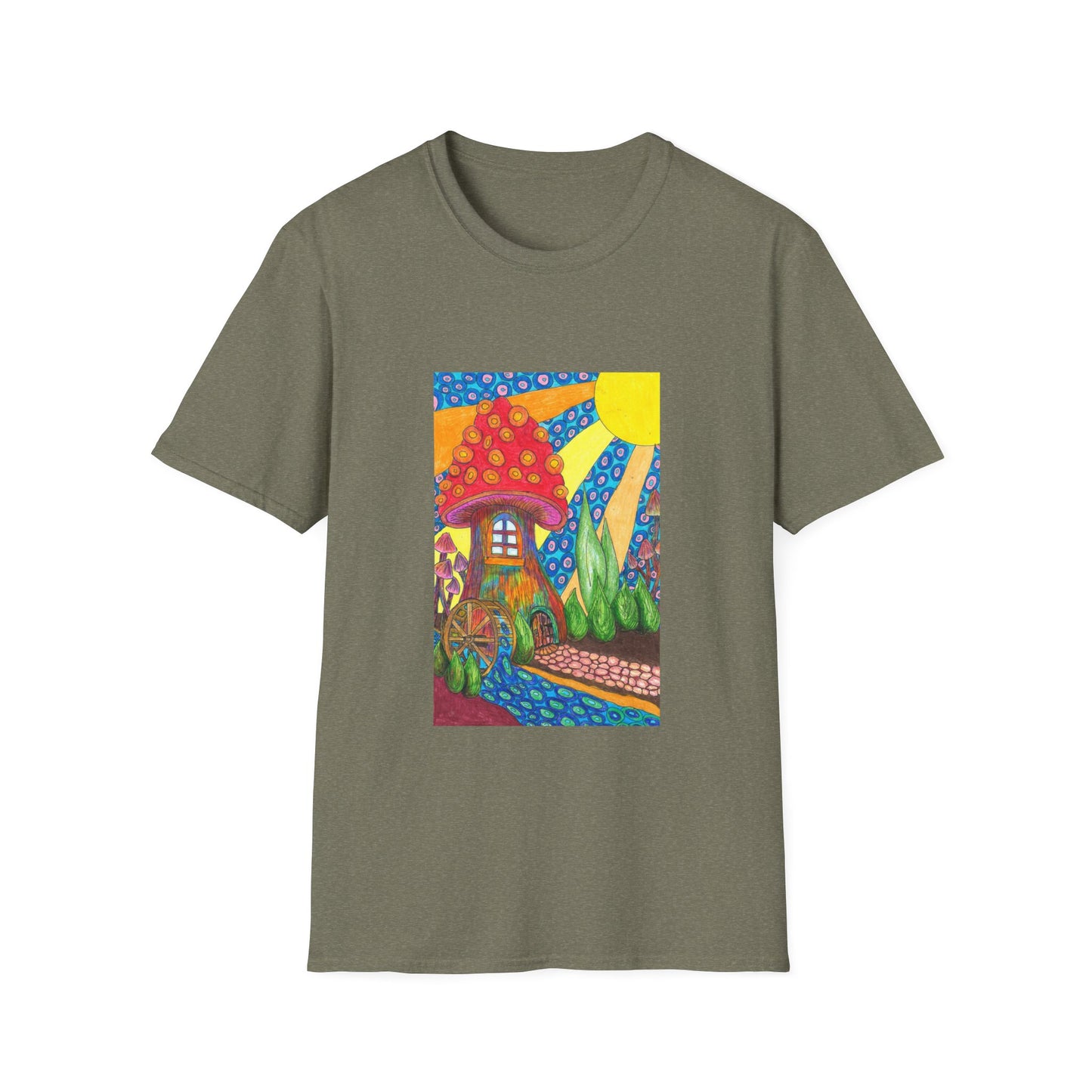 Water Wheel Unisex Softstyle T-Shirt