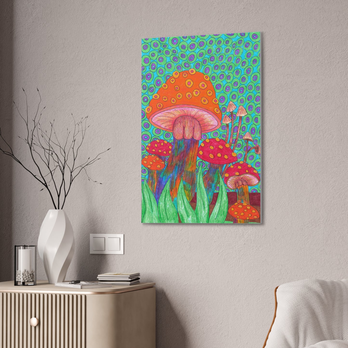 Bubbly Sky Wall Art, 0.75"