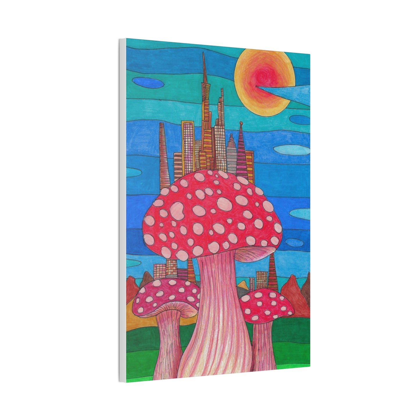 Mushopolis Wall Art, 0.75"