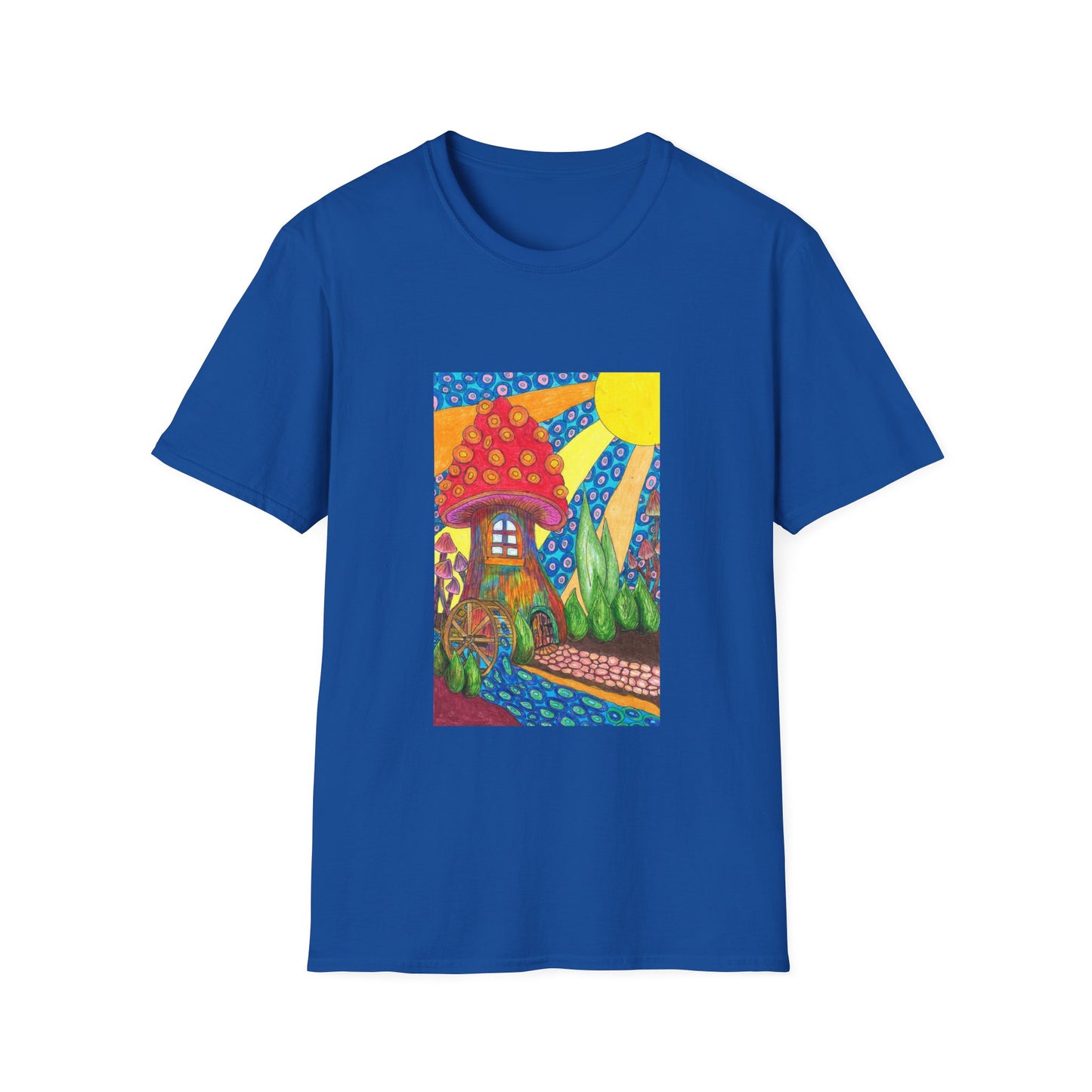 Water Wheel Unisex Softstyle T-Shirt