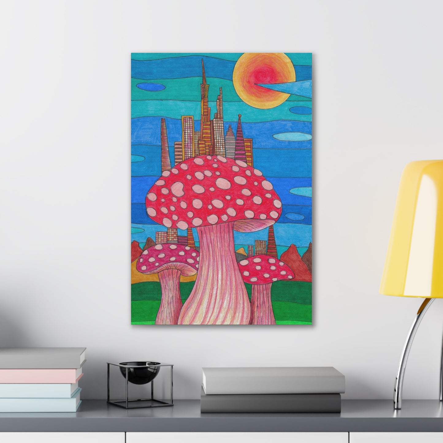 Mushopolis Wall Art, 0.75"