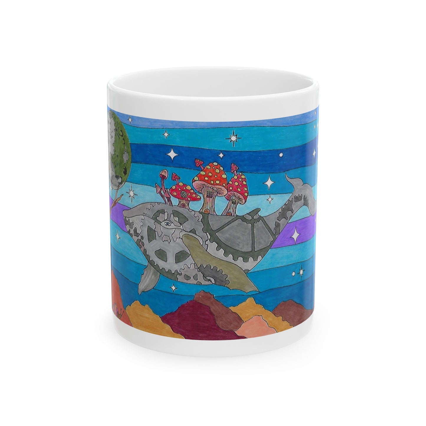 Whaleship Ceramic Mug, 11oz