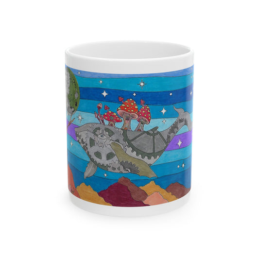 Whaleship Ceramic Mug, 11oz