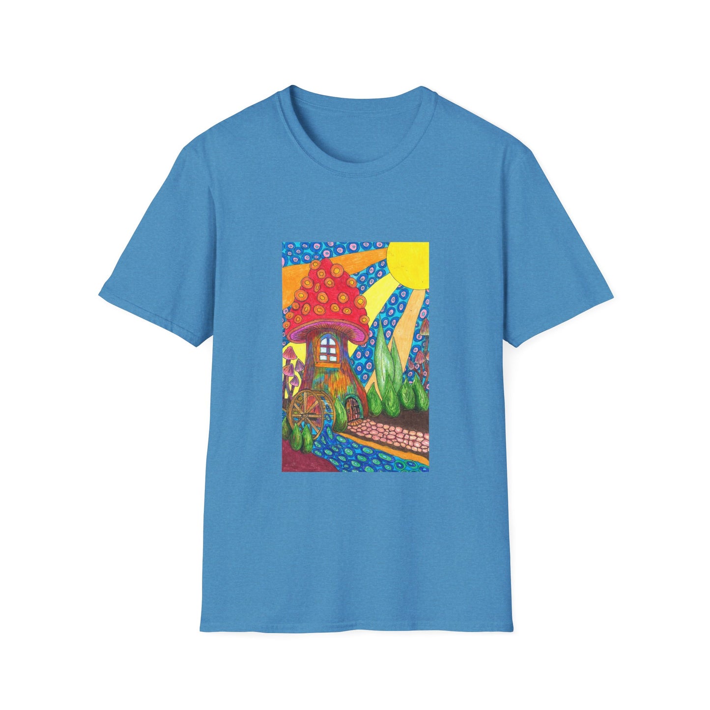 Water Wheel Unisex Softstyle T-Shirt